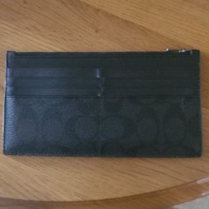 Mens coach long wallet